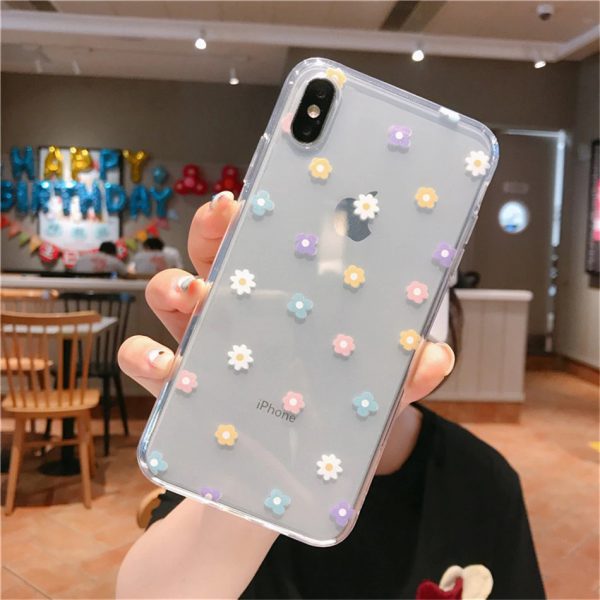 Daisies Clear iPhone X Case - FinishifyStore