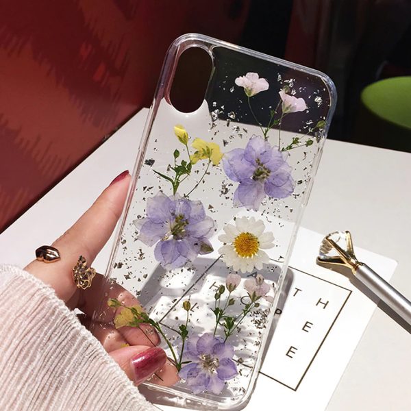Purple Dried Flowers iPhone Xr Case