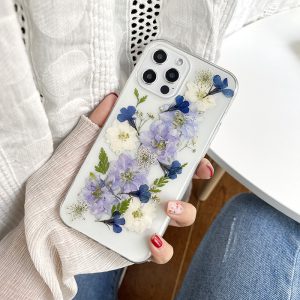 Dried Purple Flowers iPhone 12 Pro Max Case