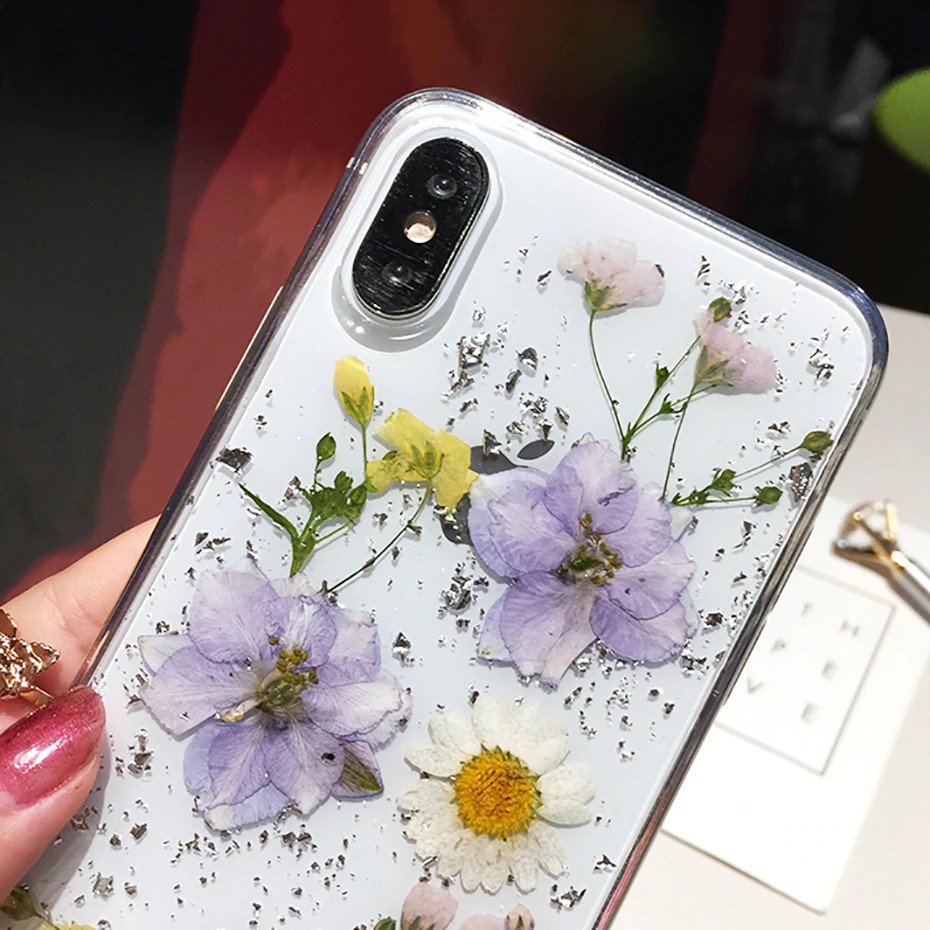 Pressed Dried Flowers Case
