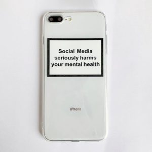 social media seriously harms iPhone Case - FinishifyStore