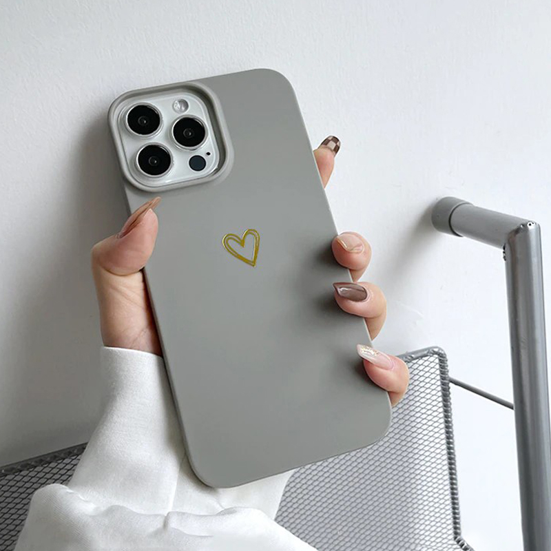 Love Heart Matte Phone Case - FinishifyStore