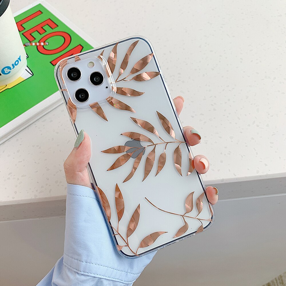 Golden Leaves iPhone 12 Pro Max Cases