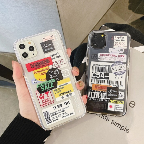 Labels Protective iPhone Cases