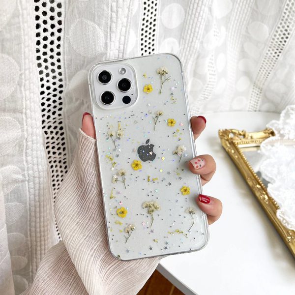 pressed flowers iphone 13 cases - finishifystore