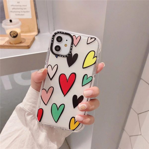 Clear Hearts iPhone Case | FinishifyStore