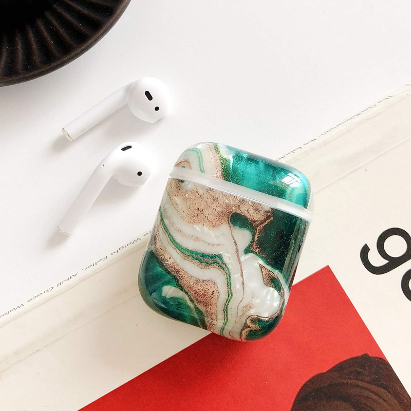Cute Green Marble Airpods Case - FinishifyStore