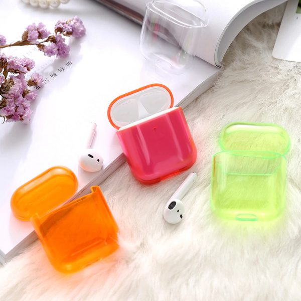 Cool Neon Colors Clear Case for Apple Airpods
