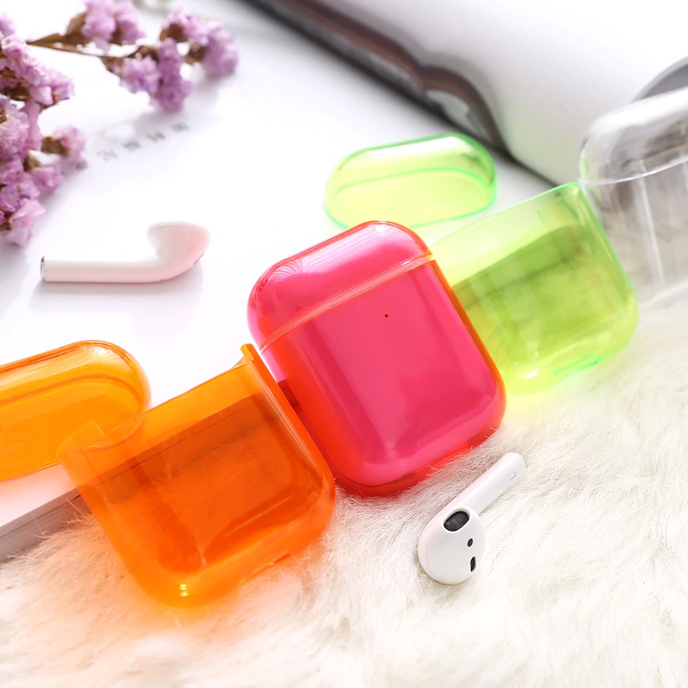 Cute Neon Colors Clear Airpods Case - FinishifyStore