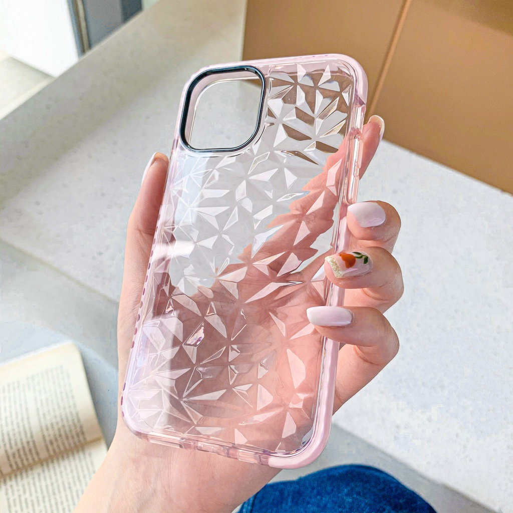 Crystal Pink Shockproof iPhone Case