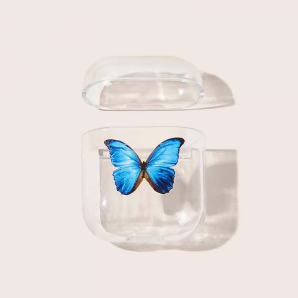 Blue Butterfly AirPod Case