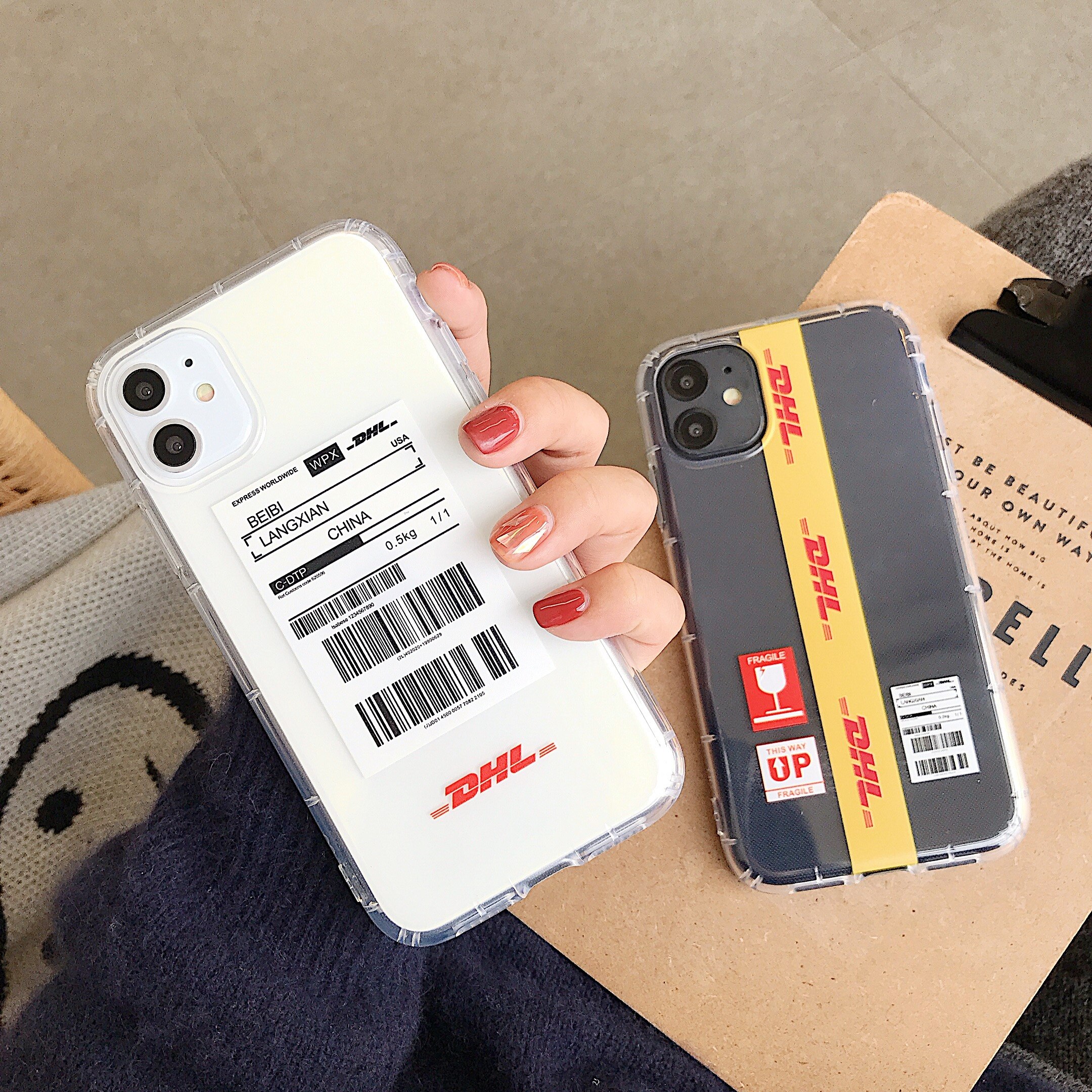 DHL Label iPhone Case | FINISHIFY