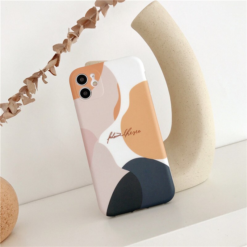 Matte Abstract iPhone 12 Case