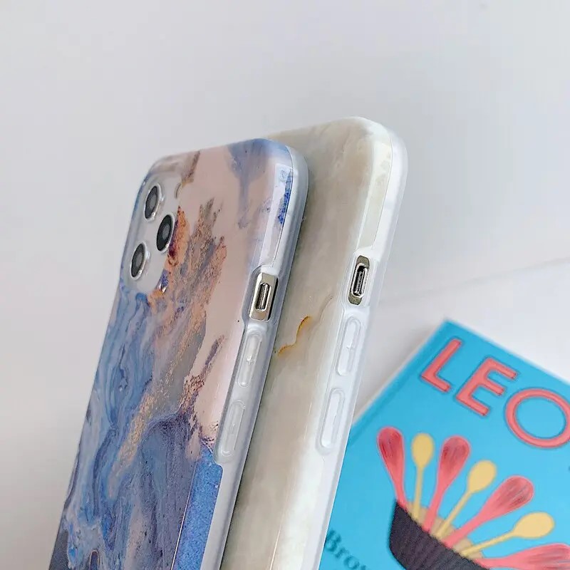 Sea Marble Print iPhone XR Case - FinishifyStore