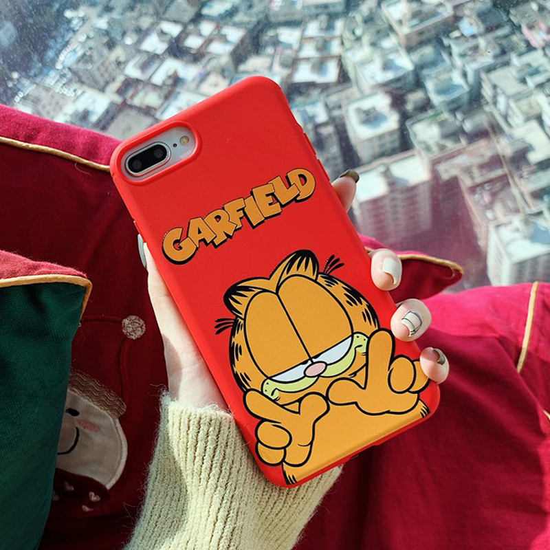 Garfield Print iPhone 8 Plus Case - FinishifyStore