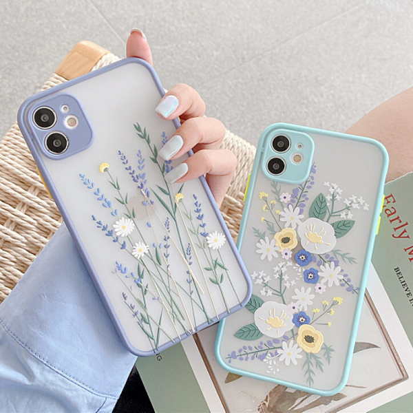 Matte Floral iPhone Case