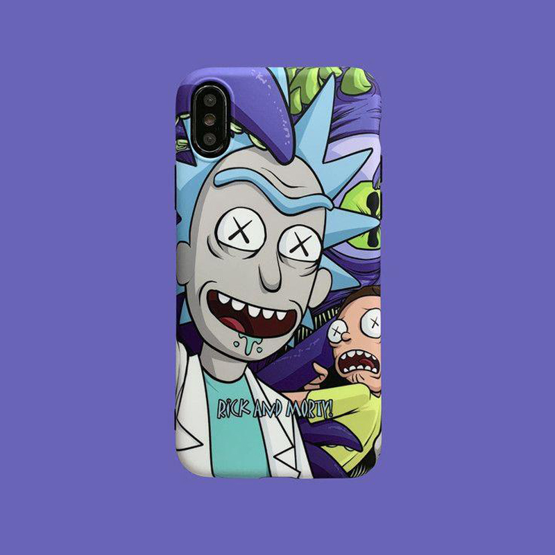 Rick Morty Face iPhone XR Clear Case