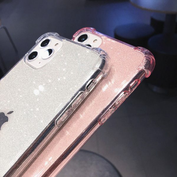 Clear Glitter iPhone Cases