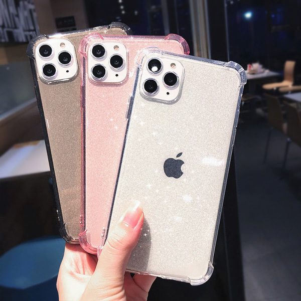 Clear Glitter iPhone Cases