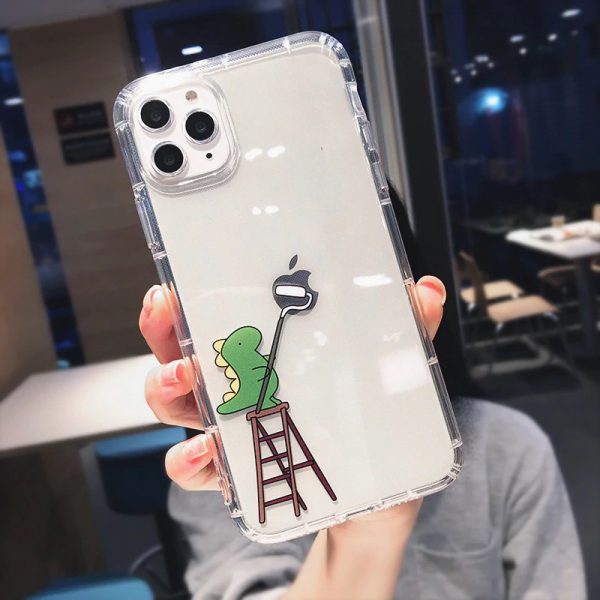 Dinosaur Clear iPhone 12 Pro Max Case