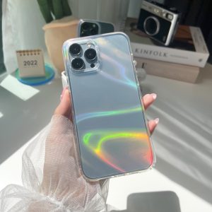 Iridescent Holographic iPhone 14 Pro Max Case