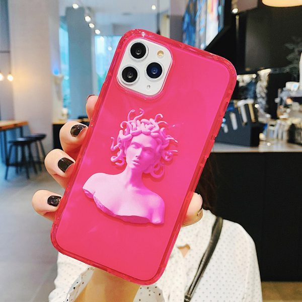 Neon Pink Statue iPhone Case - FinishifyStore