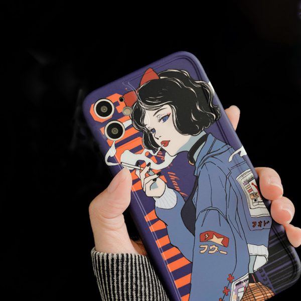 Japanese Manga Girl iPhone 12 Case