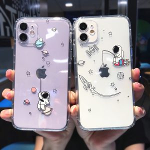 Astronaut Clear iPhone Cases - FinishifyStore