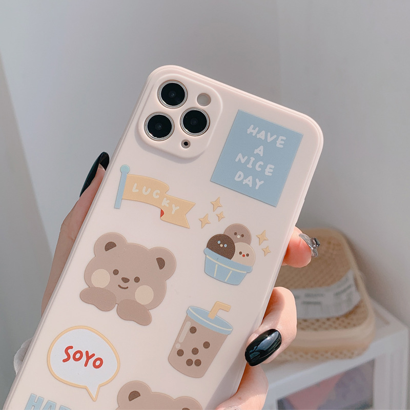 Brown Bear Kawaii iPhone 14 Pro Max Case