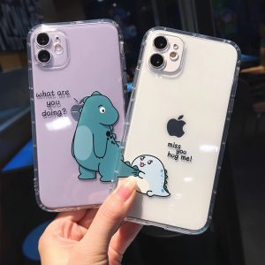 Couple Dinosaurs iPhone 12 Case