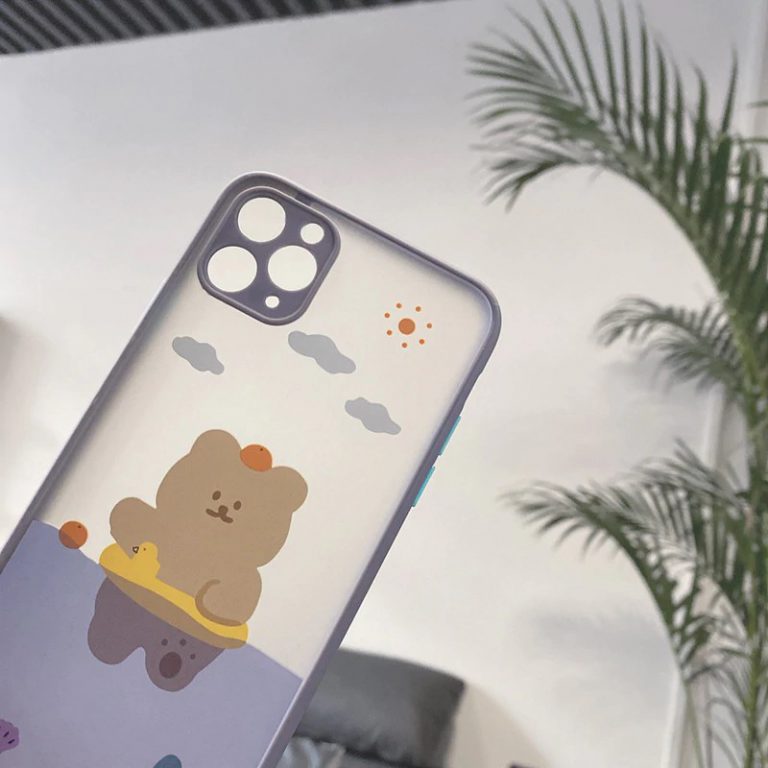 Cute Bear Shockproof iPhone Case | FINISHIFY