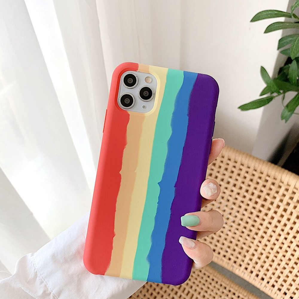 Rainbow Silicone Iphone Case Finishifystore 5053