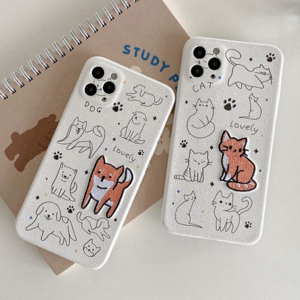 Embroidery Animal iPhone 12 Pro Max Case - FinishifyStore