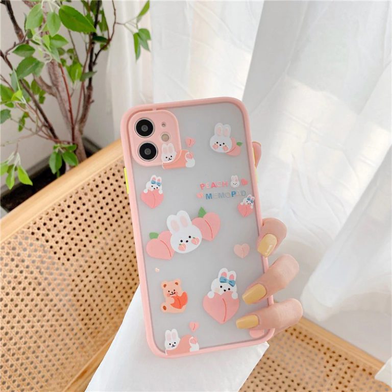 Pink Rabbit Shockproof iPhone Case | FINISHIFY