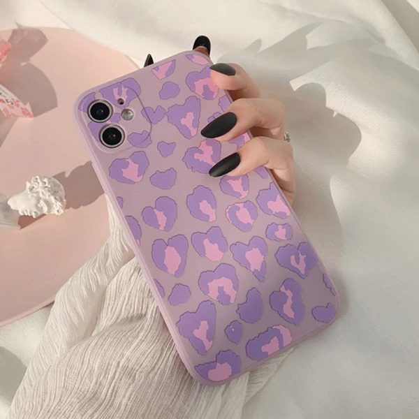 Purple Leopard iPhone 12 Case - FinishifyStore