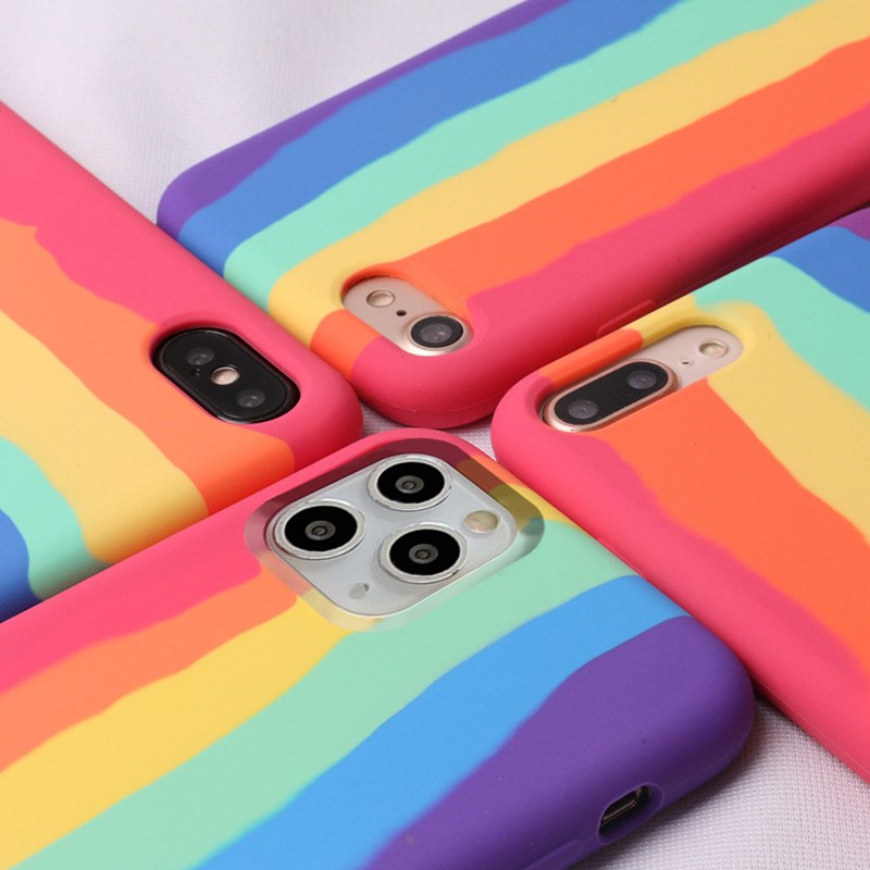 Rainbow Silicone Iphone Case Finishifystore 4679