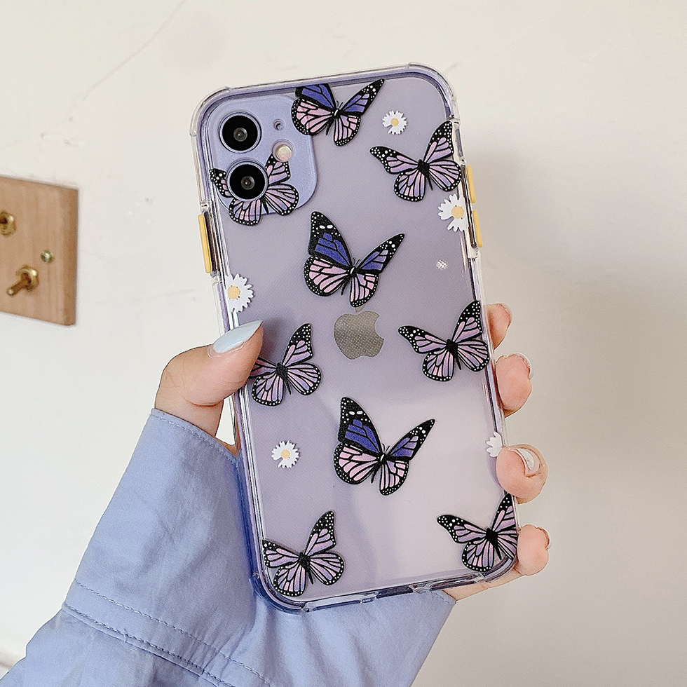 Purple Butterfly iPhone 12 Case