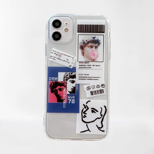 Louvre Stickers iPhone 13 Case - FinishifyStore