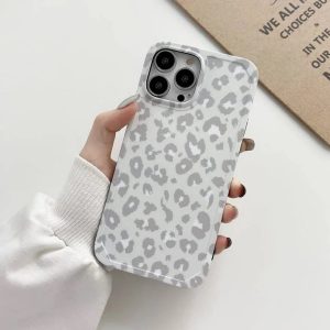 White Leopard iPhone 14 Pro Max Case