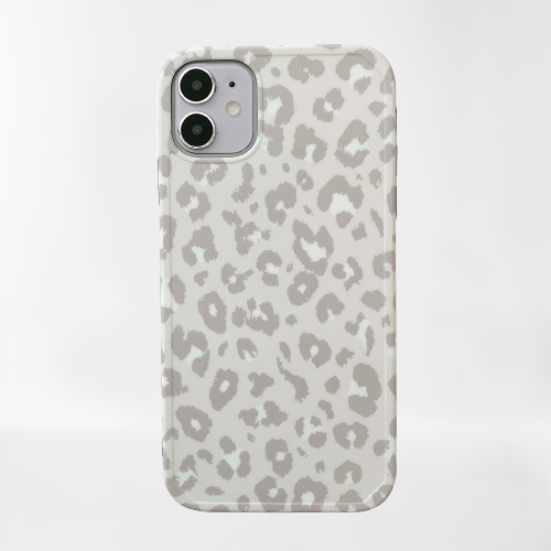 White Leopard iPhone 12 Case