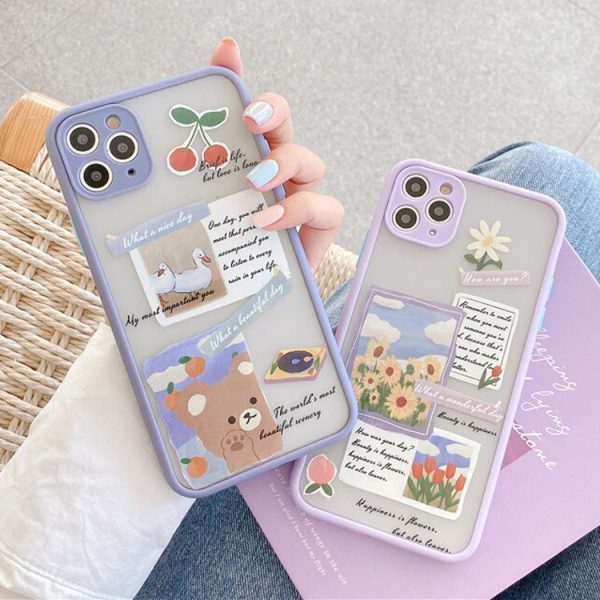 Kawaii Stickers iPhone Case - FinishifyStore