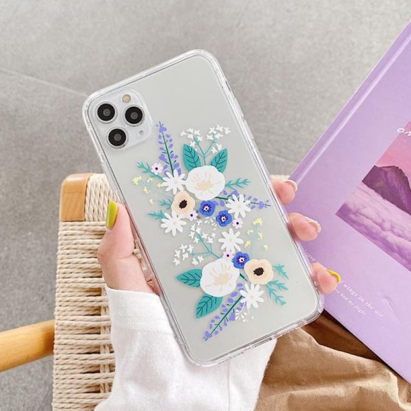 Floral Clear iPhone 12 Pro Max Cases - FinishifyStore