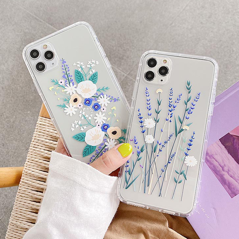 Floral Clear iPhone Cases - FinishifyStore