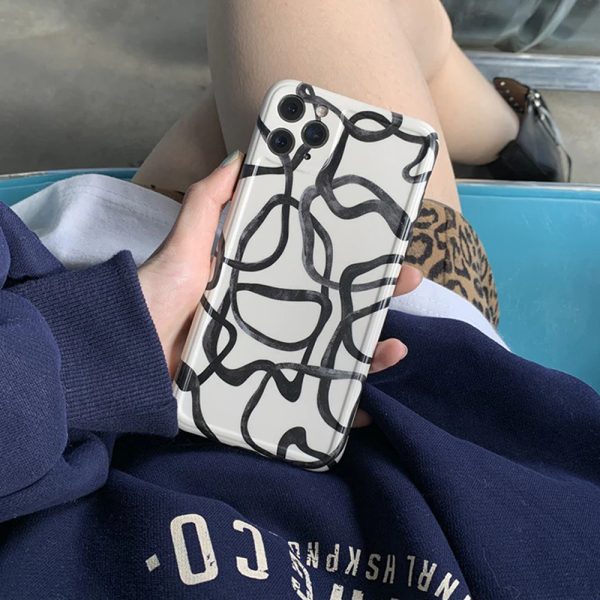Abstract Line Art iPhone Case