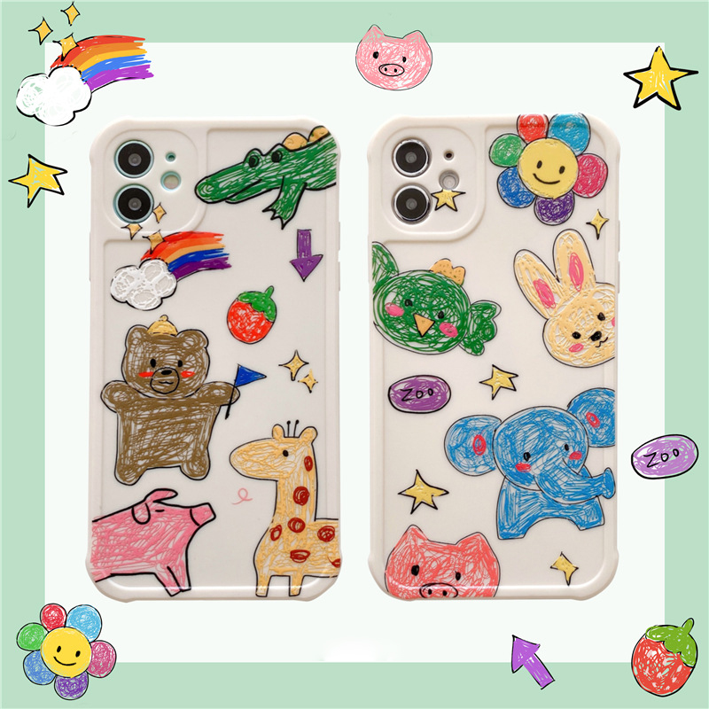 Animal Painting iPhone 11 Cases