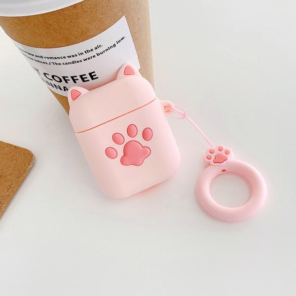 Cat Paw Pink AirPods Case