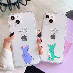Hippo And Dinosaur iPhone 13 Cases - FinishifyStore