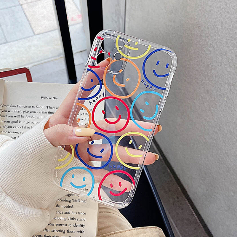 smiley face iphone xr case - finishifystore