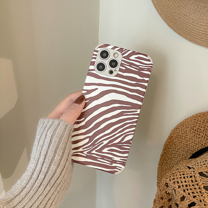 Brown Animal Zebra iPhone Case