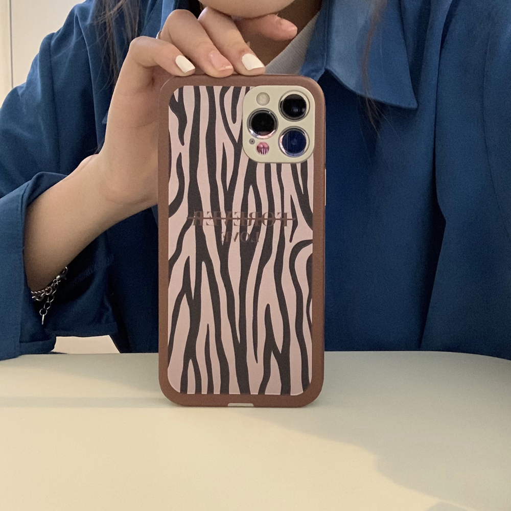 Brown Zebra iPhone Case